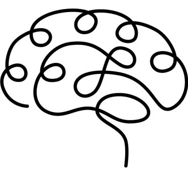 Brain health sticker - TenStickers