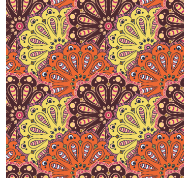 Abstract mandala kitchen wall sticker - TenStickers