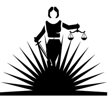 Shining Lady Justice Wall Sticker - TenStickers