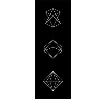 Geometric pattern shower decal - TenStickers