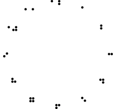 Braille Clock Sticker - TenStickers