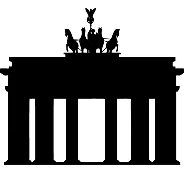Brandenburg Gate Silhouette Decal - TenStickers