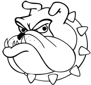 Bull Dog Wall Sticker - TenStickers
