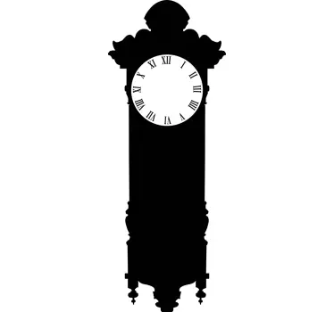 Classic Frame Wall Clock Sticker - TenStickers