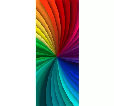 Rainbow colors ornamental wall decal - TenStickers