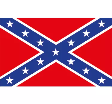 Confederate flag wall decal - TenStickers