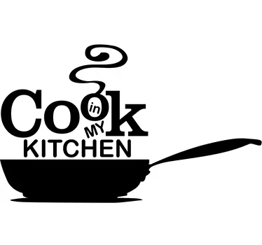 Cook in my kitchen cutlery sticker - TenStickers