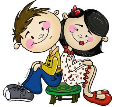 Couple Sitting Down Sticker - TenStickers