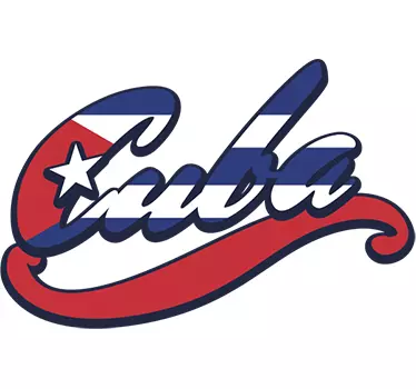 Cuba lettering flag decal - TenStickers