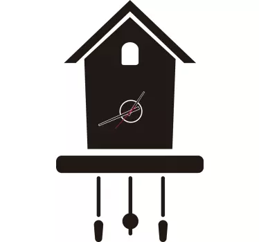 Cuckoo Wall Clock Sticker - TenStickers