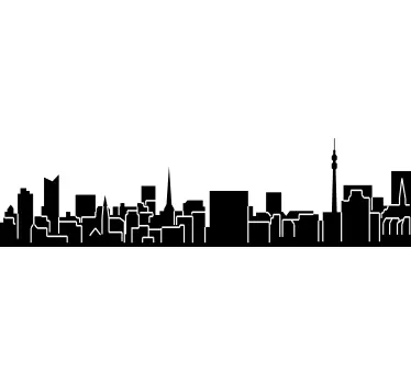 Dortmund Skyline Sticker - TenStickers