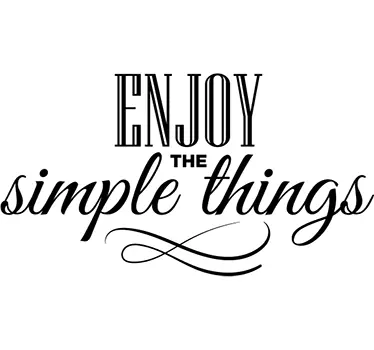 Enjoy the Simple Things Wall Sticker - TenStickers