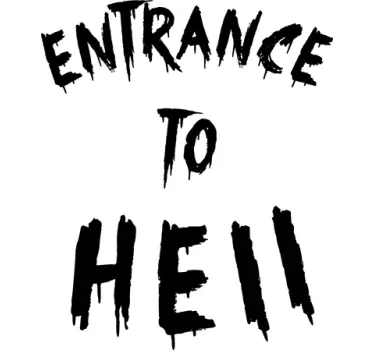 Entrance to Hell Wall Sticker - TenStickers