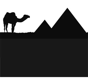 Egypt Background Blackboard Sticker - TenStickers