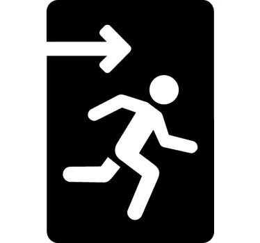 Exit Icon Sticker - TenStickers