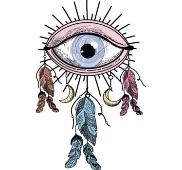 Eye dreamcatcher wall decor - TenStickers