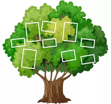 Family tree for children tree wall decal - TenStickers