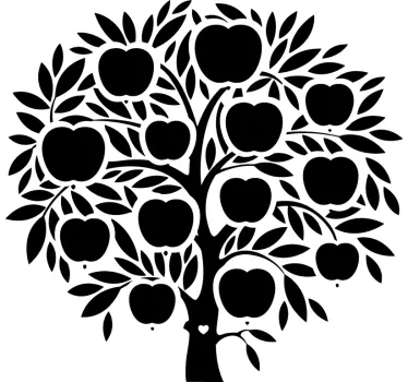 family tree names tree wall decal - TenStickers