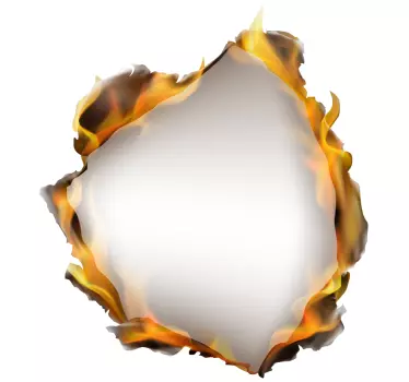 Fire hole visual effects wall decor - TenStickers