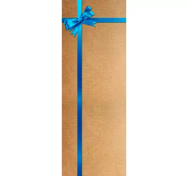 Gift Wrap Door Sticker - TenStickers