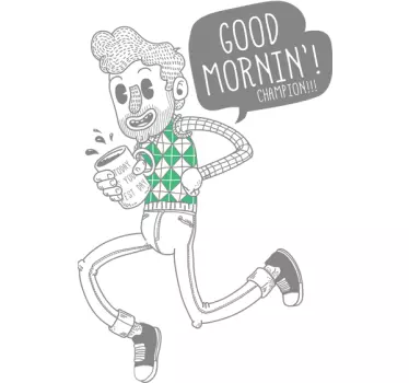Good Morning Motivational Sticker - TenStickers