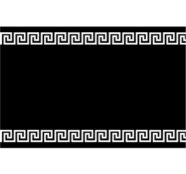Greek Pattern Shower Sticker - TenStickers