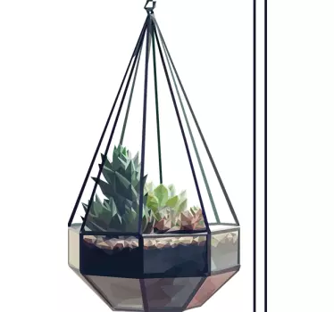 Hanging Plant Sticker - TenStickers