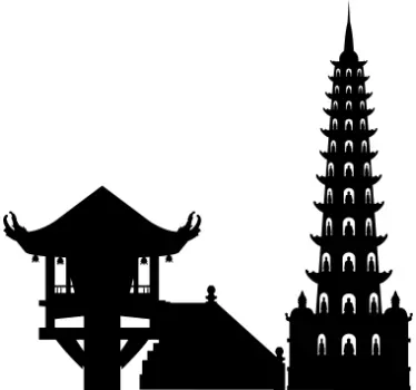 Hanoi Skyline Sticker - TenStickers