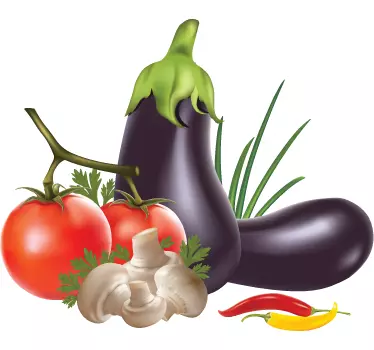Healthy Food Still Life Decal - TenStickers