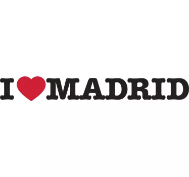 I Love Madrid Sticker - TenStickers