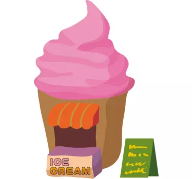 Icecream Seller Kids Sticker - TenStickers