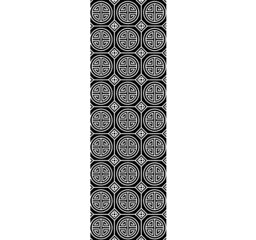 Japanese minimalism (partition) shower screen sticker - TenStickers
