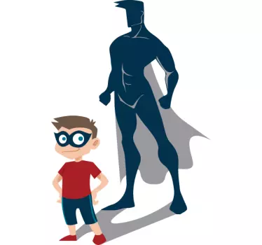 Kid super hero superhero sticker - TenStickers
