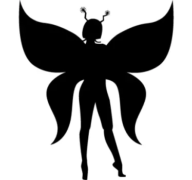 Kids Antenna Fairy Wall Sticker - TenStickers