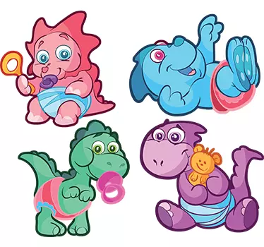 Kids Dinosaur Sticker Pack - TenStickers
