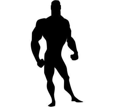 Kids Strong Male Comic Wall Decal - TenStickers