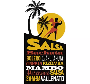 Latin dance concepts dance decal - TenStickers