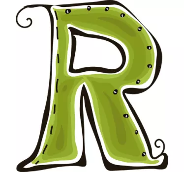 Letter R Sticker - TenStickers