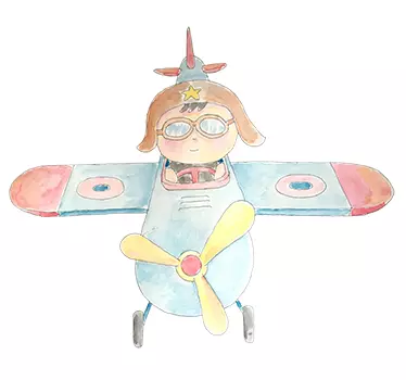 Little Boy Pilot Sticker - TenStickers