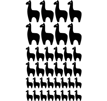 Llamas Wall Sticker - TenStickers