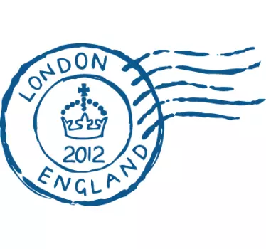 London 2012 Jubilee Postal Stamp Decal - TenStickers