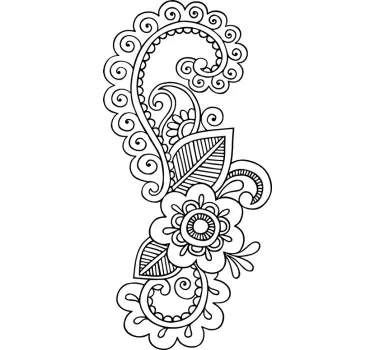 Mandala Motif Wall Sticker - TenStickers
