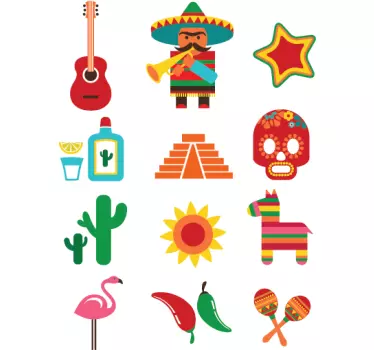 Mexico Decal Collection - TenStickers