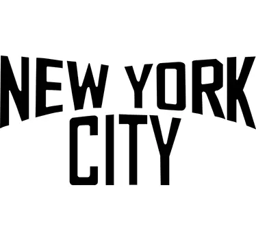 New York City Text Wall Sticker - TenStickers