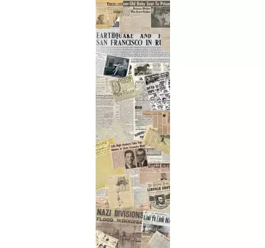 Newspaper Fridge Sticker - TenStickers