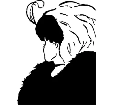 Old or Young Woman Wall Sticker - TenStickers