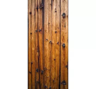 Old wooden glass door decal - TenStickers