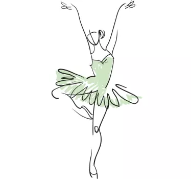 Original Ballerina Wall Decal - TenStickers
