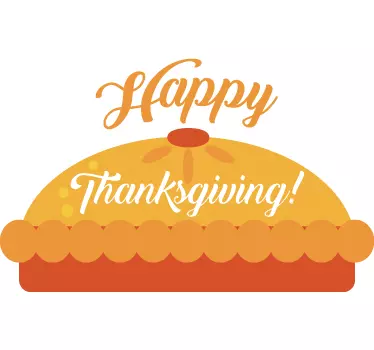 Pie thanksgiving wall sticker - TenStickers