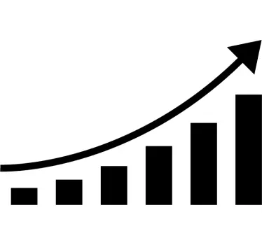 Positive Business Chart Sticker - TenStickers